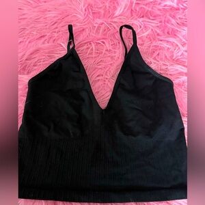 By together size medium large black ribbed bralette 🤑 Get 5 items for $30)